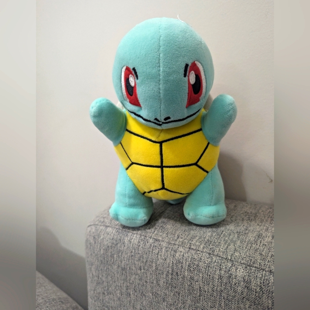 Pokemon stuff toy plush Squirtle. 8 Inches . GUC.